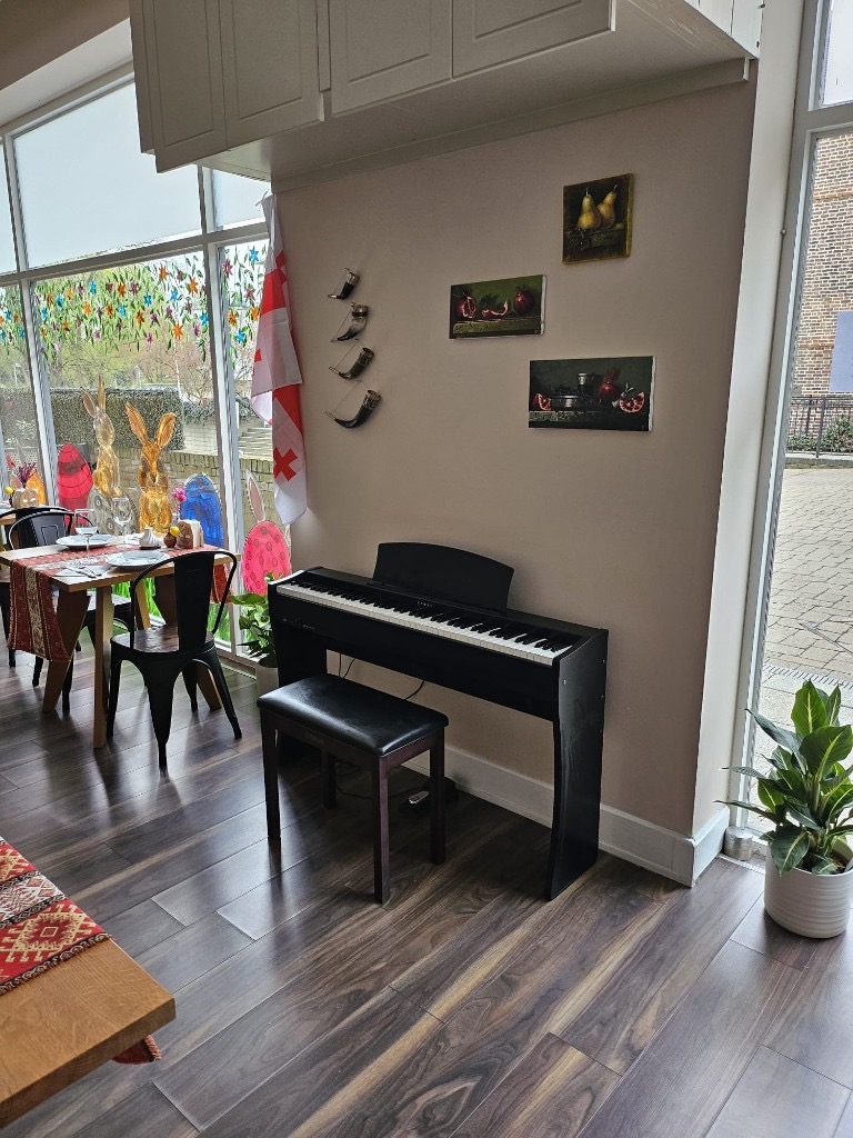 Piano corner at Café Sashka